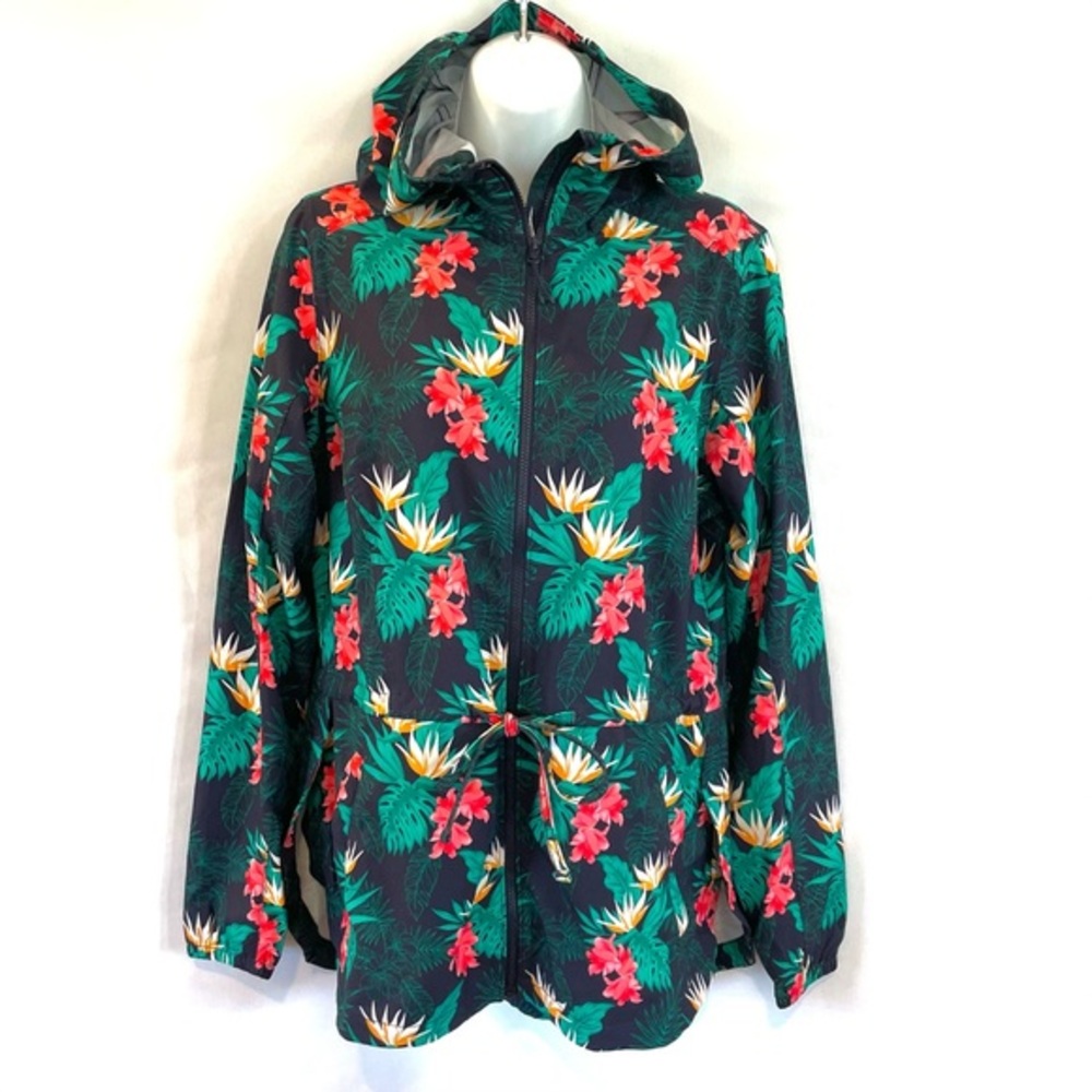 NWT Duluth Trading Pier Genius Hooded Shirt‎ Jacket Womens S Tropical NanoTex